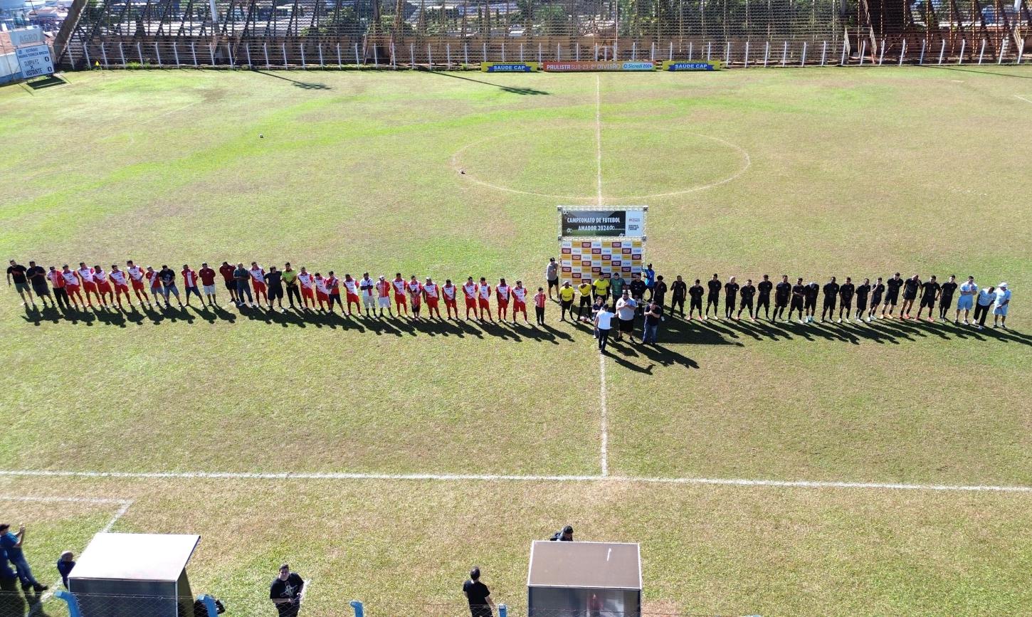 Abertura do Campeonato Amador estreia com apresentação das escolinhas de futebol infantil e goleada da equipe São José