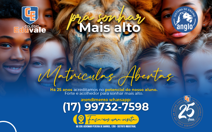 Colégio Eduvale - Matrículas Abertas!