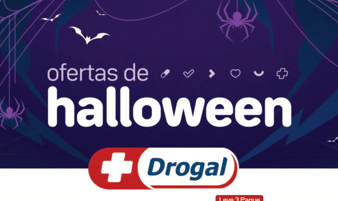 A Drogal está com ofertas especiais de Halloween para a criançada se divertir e saborear deliciosos doces!