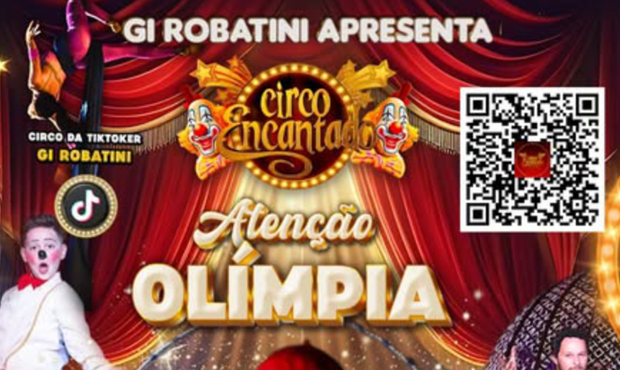 O Circo Encantado da TikToker Gi Robatini Chegou a Olímpia!