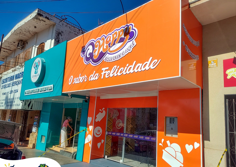 QHappy Sorvetes e Açaí reinaugura em novo endereço no centro de Olímpia