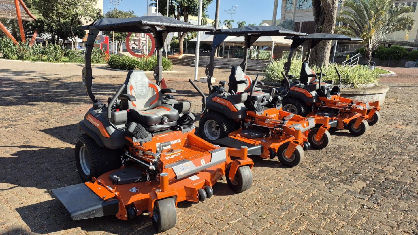 Máquinas adquiridas com recursos próprios irão reforçar o trabalho de roçada, com baixo custo de manutenção e economia de combustível