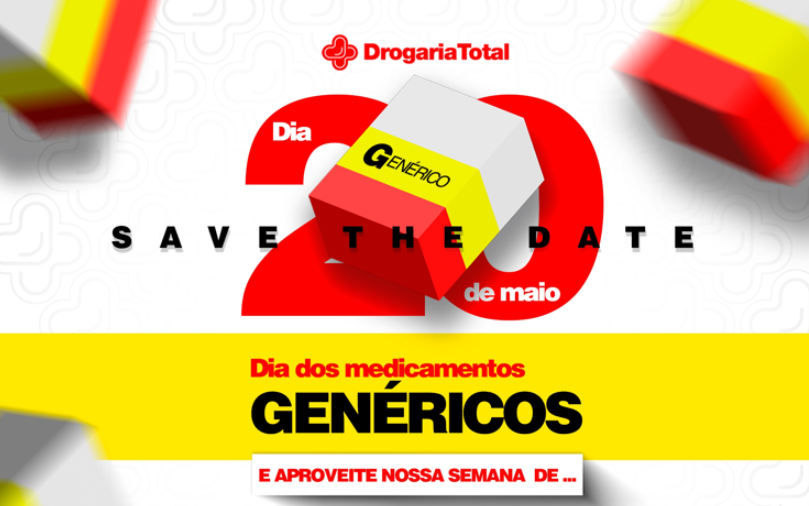 Semana do Genérico é na Drogaria Total e Total Popular! 💊🩵