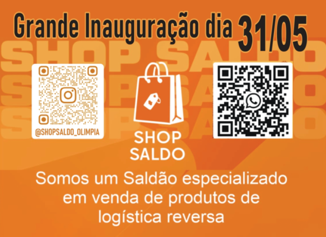 Shop saldo chega em olímpia – descontos que nem a internet bate!