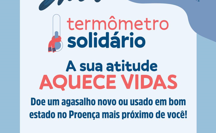 Termômetro Solidário: aqueça corações neste inverno! 💙🧥