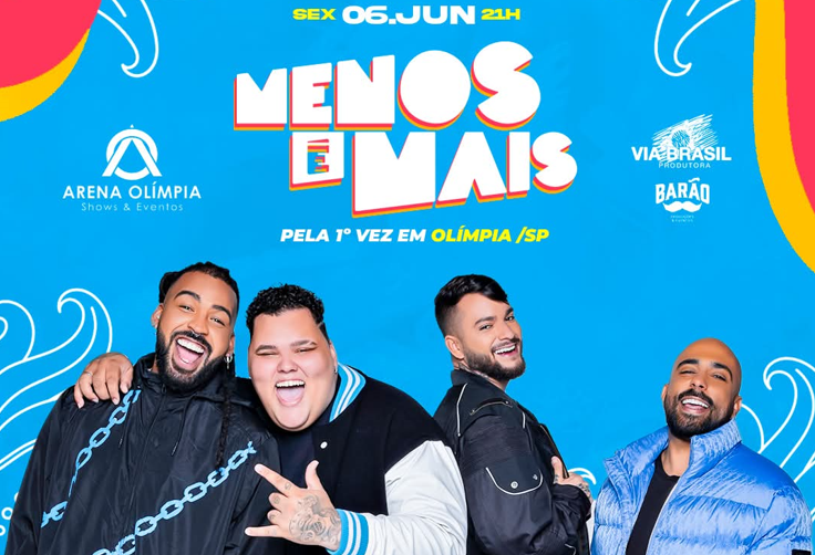 Menos é Mais chega pela primeira vez em Olímpia