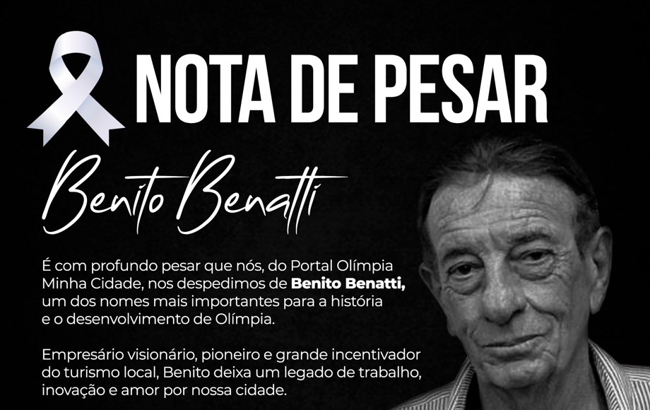 🖤 Nota de Pesar – Benito Benatti