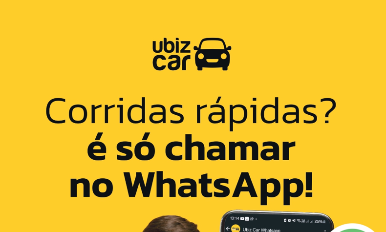 🚘 Precisa de uma corrida? A UbizCar te leva com conforto, segurança e economia!