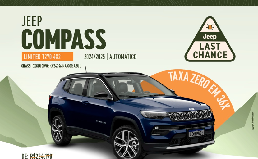 Última chance em uma oportunidade única na Allma Jeep!