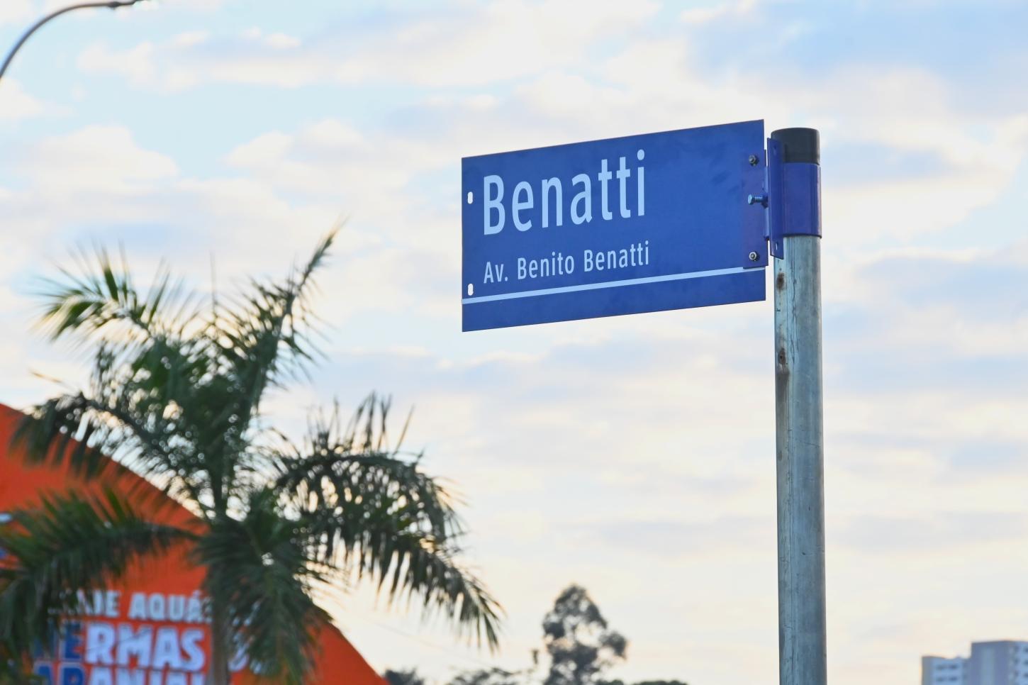 Benito Benatti é homenageado com alteração do nome da avenida ao lado do Thermas dos Laranjais