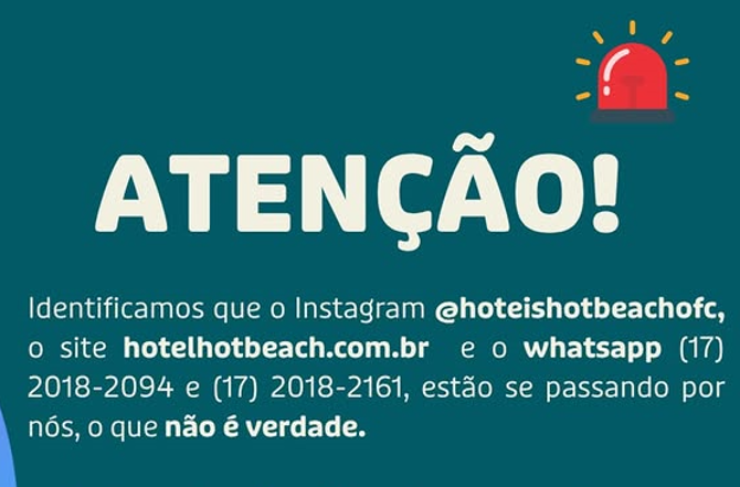 Golpe na rede: perfis falsos se passam pelo Hot Beach e enganam clientes