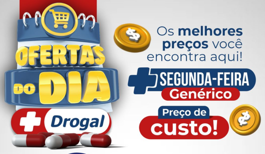 Hoje é dia de economia na Drogal! 💊