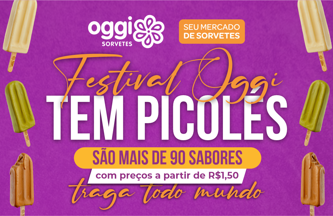Oggi Sorvetes lança festival com preços imbatíveis em Olímpia para celebrar o mês das crianças