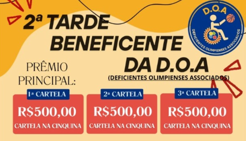 Convite Especial: Tarde Beneficente DOA! 🌟