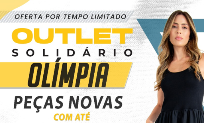 Mega Outlet Solidário chega a Olímpia com descontos de até 80% em grandes marcas!