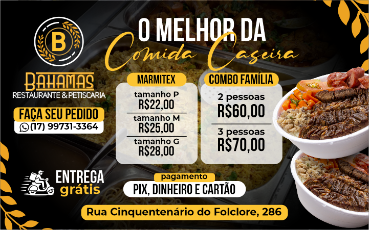 Conheça o verdadeiro sabor do Restaurante Bahamas