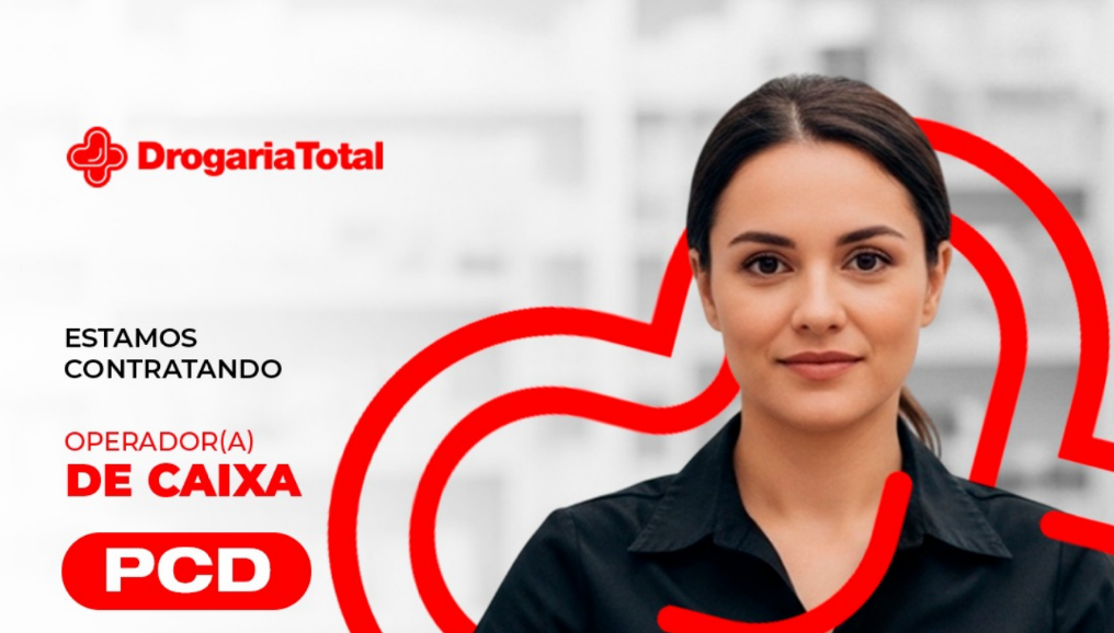 Drogaria Total abre vaga exclusiva para PCD como operador(a) de caixa