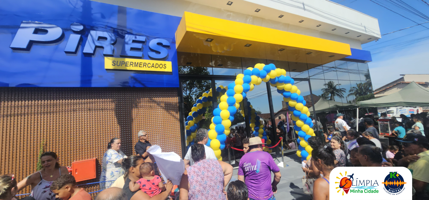 Pires Supermercado reinaugura loja em Severínia com nova estrutura e celebra sonho realizado
