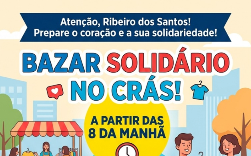 'R$ 1 que vale um sorriso': Ribeiro dos Santos se une em corrente de solidariedade neste domingo