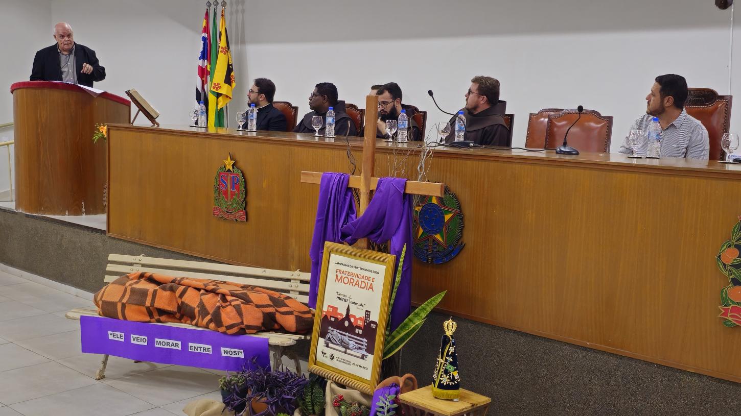 Câmara abre Campanha da Fraternidade 2026 em Olímpia com debate sobre moradia