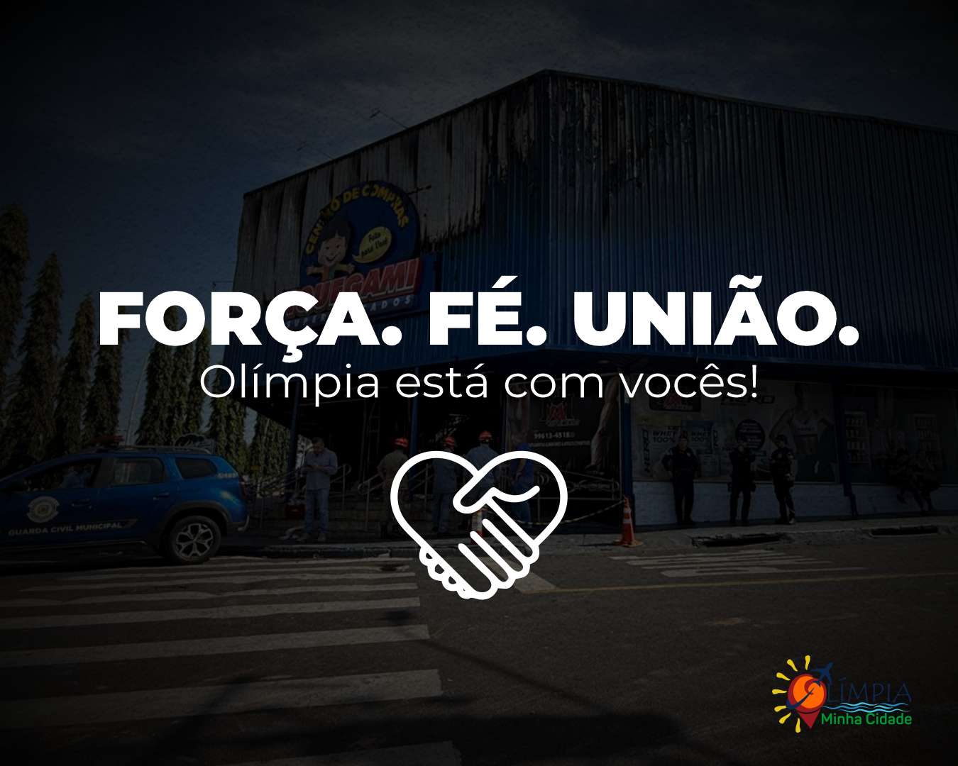 Força, fé e união: Olímpia mostra sua solidariedade