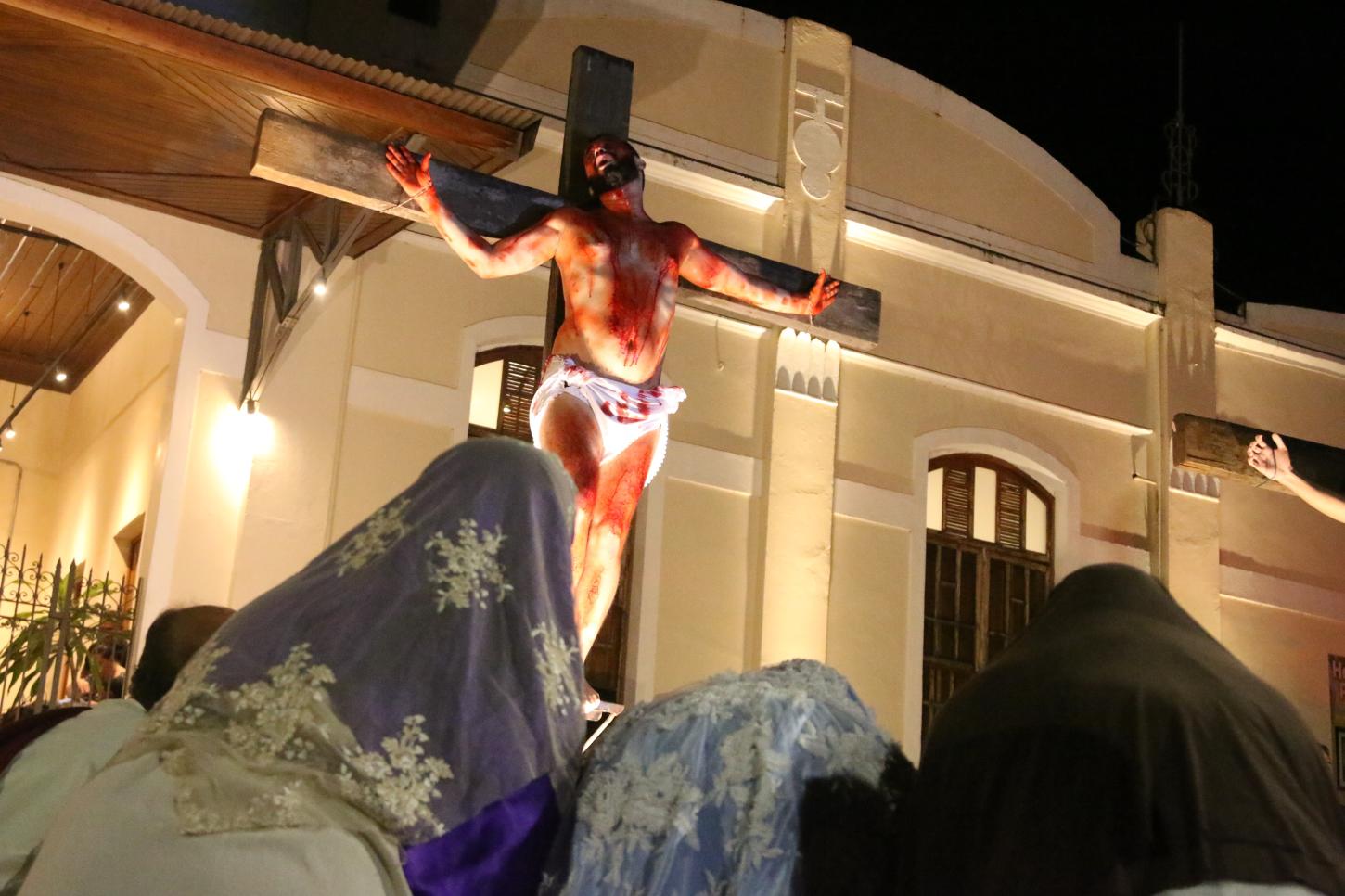 Santuário Nossa Senhora Aparecida realiza apresentação da Paixão de Cristo na Sexta-feira Santa