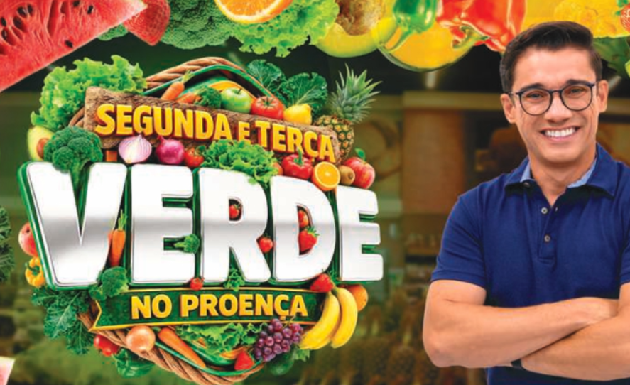Chegou a Segunda e Terça Verde do Proença Supermercados! 🍉🥦