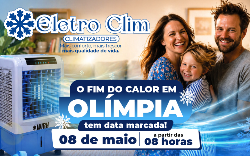 O fim do calor em Olímpia tem data marcada: 08 de maio!