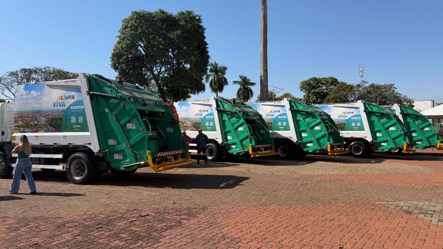 Olímpia Lança Programa Olímpia+Viva Com Apresentação Da Nova Frota De Limpeza Urbana
