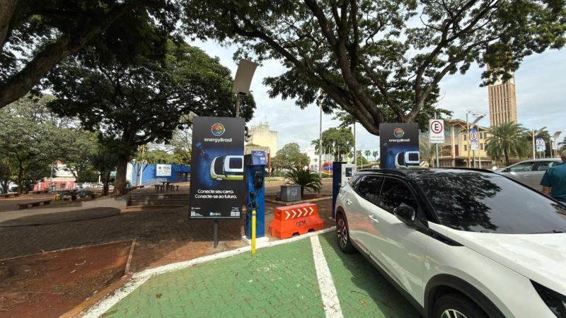 Cidade do futuro: Olímpia inaugura sua primeira estação pública de recarga elétrica