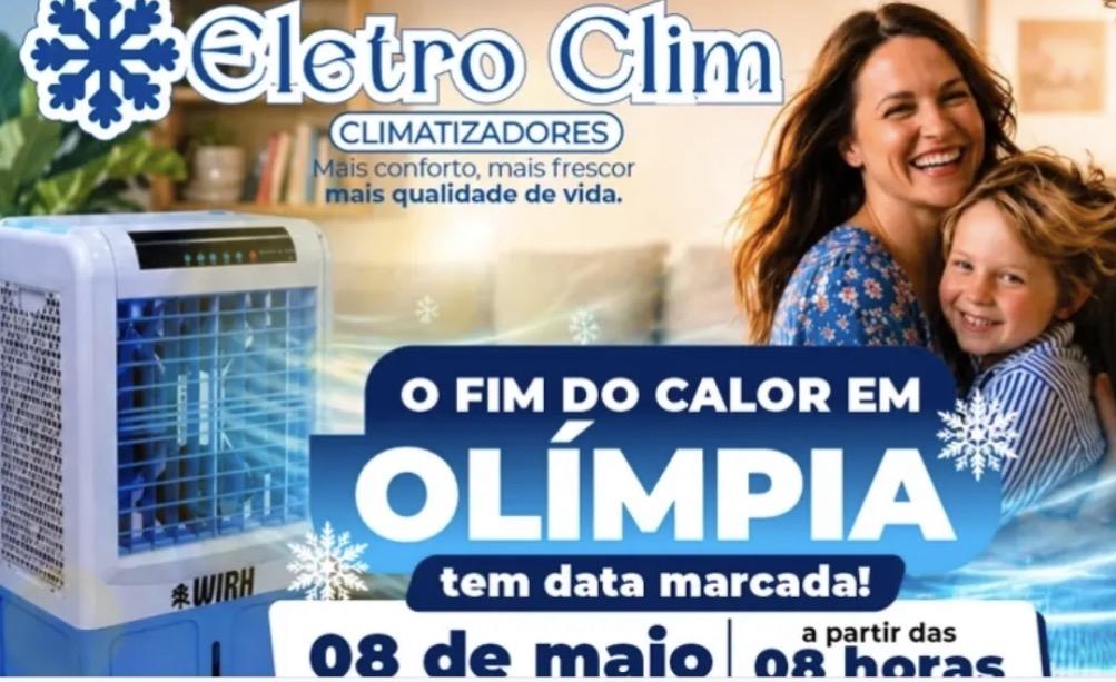 O FIM DO CALOR EM OLÍMPIA TEM DATA MARCADA: 08 DE MAIO!