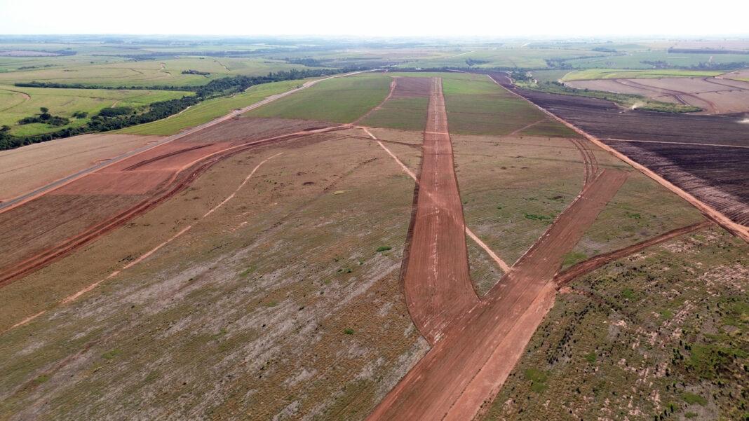 A área do futuro aeroporto