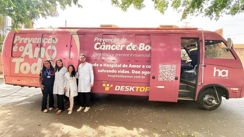 Ônibus de prevenção ao câncer de boca segue roteiro de atendimentos em Olímpia