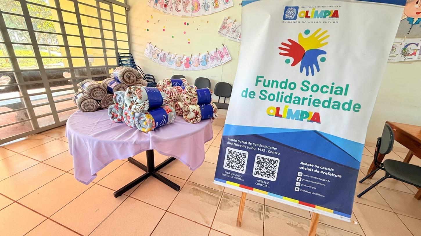 Campanha do Agasalho entra na reta final e o Fundo Social de Olímpia recebe doações até segunda (31)