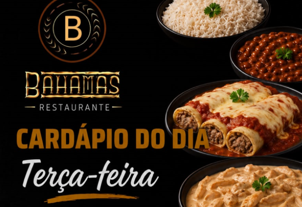 Confira o Cardápio do dia do Restaurante Bahamas.