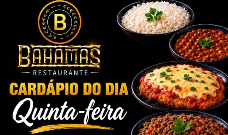 Confira o Cardápio do dia do Restaurante Bahamas.
