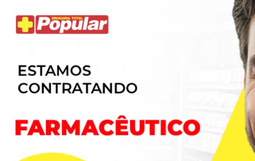 A DROGARIA TOTAL POPULAR ESTÁ CONTRATANDO!
