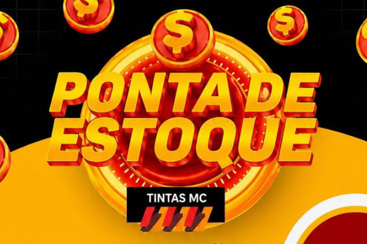 AMANHÃ TEM PONTA DE ESTOQUE NA TINTAS MC! 
