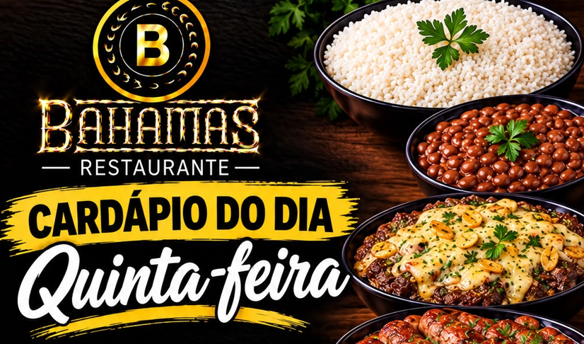 Confira o Cardápio do dia do Restaurante Bahamas