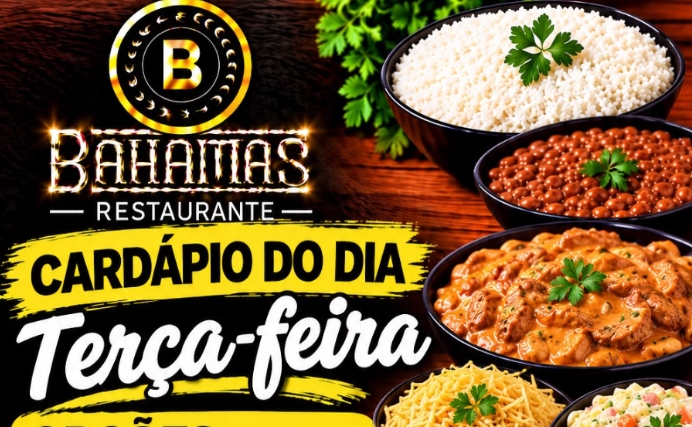Confira o Cardápio do dia do Restaurante Bahamas