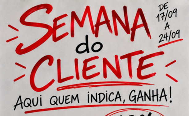 SEMANA DO CLIENTE ALEXANDRE BONINI ACADEMIA — DE 17/09 A 24/09!