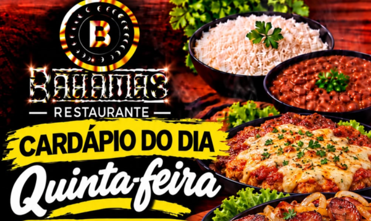 Confira o Cardápio do dia do Restaurante Bahamas