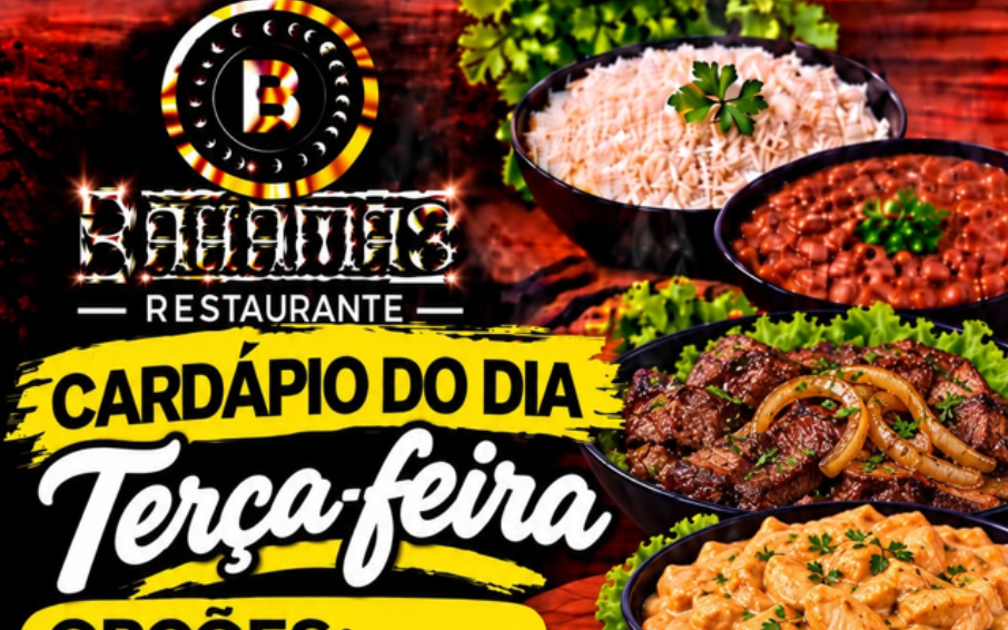 Confira o Cardápio do dia do Restaurante Bahamas