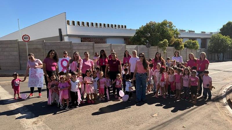 Educação de Olímpia mobiliza escolas e servidores em ações de conscientização do Talento Rosa
