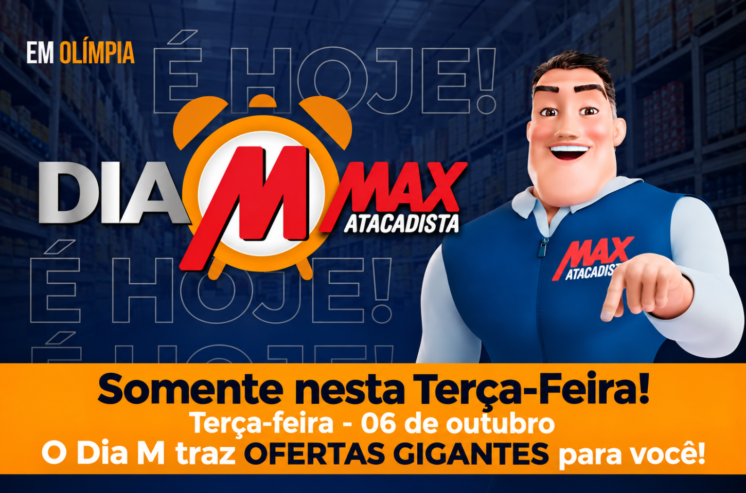 Max Atacadista promove Dia M com ofertas nesta terça-feira