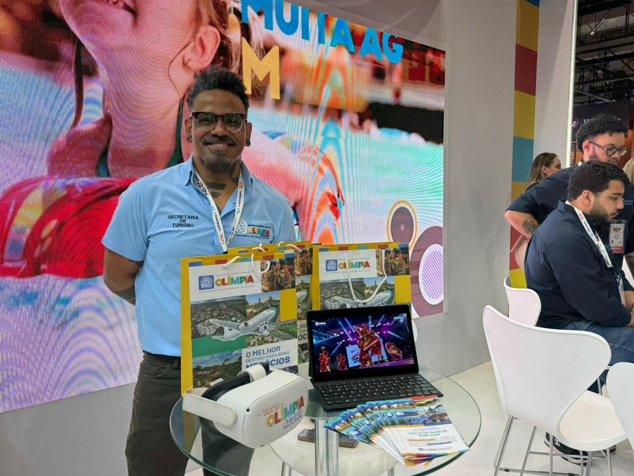 Secretaria de Turismo de Olímpia marca presença na 53ª ABAV Expo e destaca o potencial turístico do destino