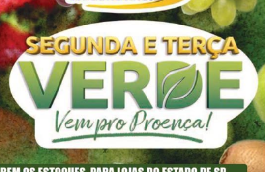 SEGUNDA E TERÇA VERDE É NO PROENÇA! 