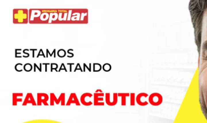 A DROGARIA TOTAL POPULAR ESTÁ CONTRATANDO!