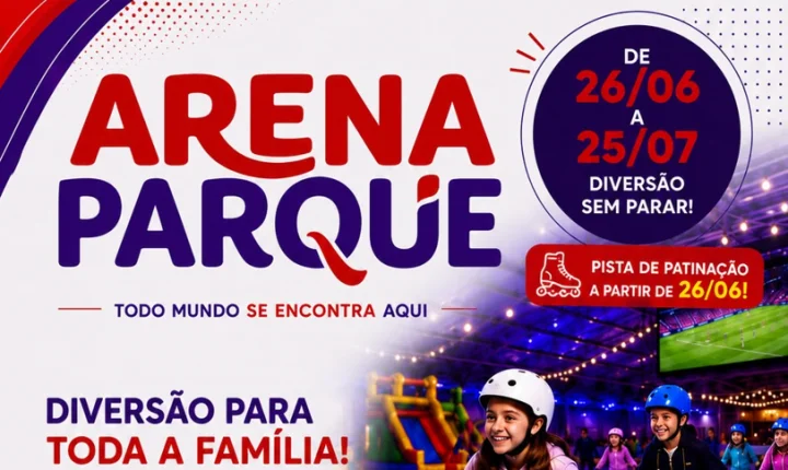 Arena Parque chega à Arena Olímpia com pista de patinação, atrações para toda a família e transmissão dos jogos da Copa