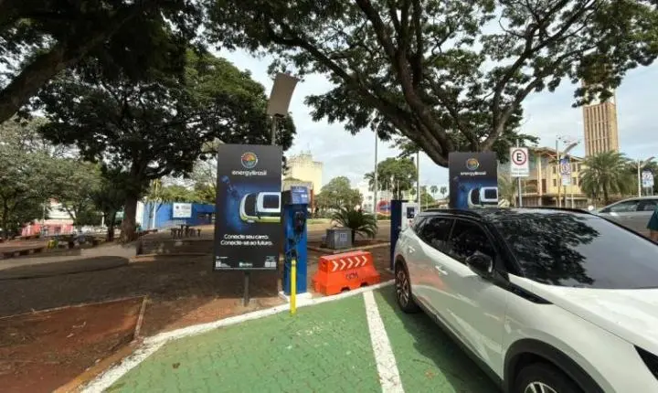 Cidade do futuro: Olímpia inaugura sua primeira estação pública de recarga elétrica